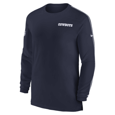 Dallas Cowboys Sideline Coach Men s Nike Dri FIT NFL Long Sleeve Top. Nike